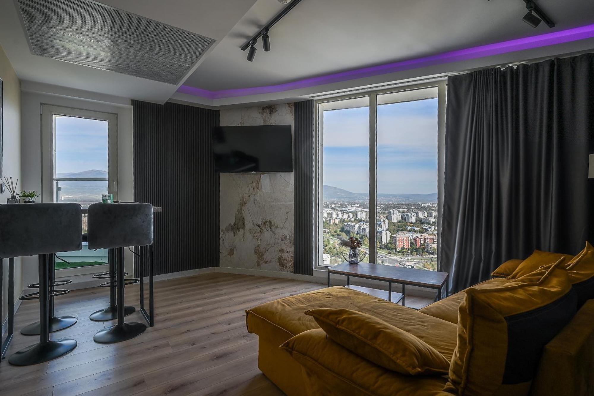 Alfred Sky Smart Apartment 29Th Spa Included Σκόπια Εξωτερικό φωτογραφία